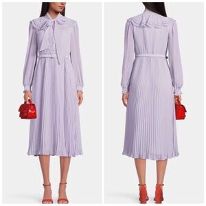 Self-Portrait Chiffon Midi-Dress size 2